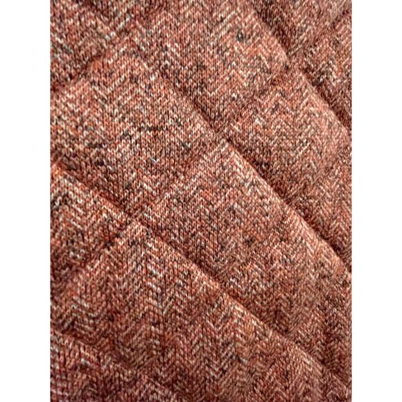 NWOT Simply Southern Womens Medium Herringbone Vest Red & Brown Quilted - Picture 7 of 7